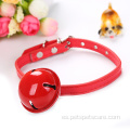 Lindo kawaii mascota gato collar grande campanas